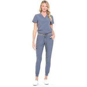 Scrub Set – V-Neck Scrub Top & Elastic Jogger Pant Scrubs for Women Set and Men